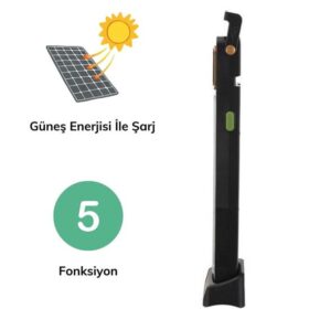 5 Fonksiyonlu Güneş Enerjisi İle Şarj Olabilen 48 Ledli Işıldak,Aydınlatma PR-3838 (K0)