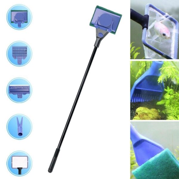 5 in 1 Akvaryum Tankı Temizleme Seti Akvaryum Balığı Bakım Seti (K0) - Görsel 3