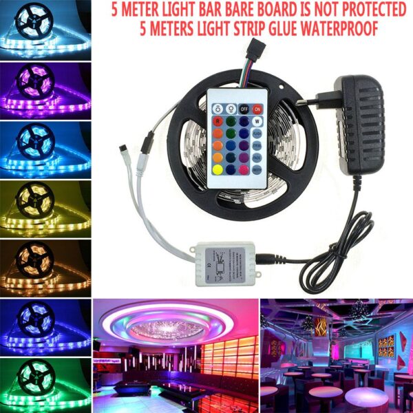 5 Metre Rgb Şerit Led Seti-İç ve Dış Mekan Silikonlu-Tak Çalıştır (K0) - Görsel 4