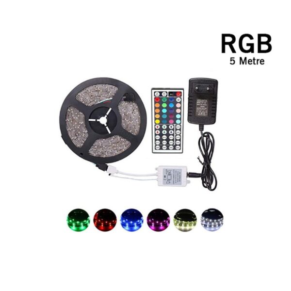 5 Metre Rgb Şerit Led Seti-İç ve Dış Mekan Silikonlu-Tak Çalıştır (K0) - Görsel 5