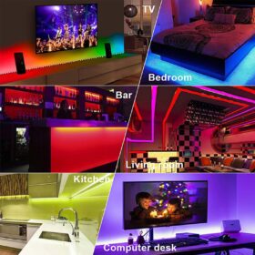 5 mt 20 Fonksiyonlu Uzaktan Kumandalı RGB Gaming Led Şerit Işık (K0)