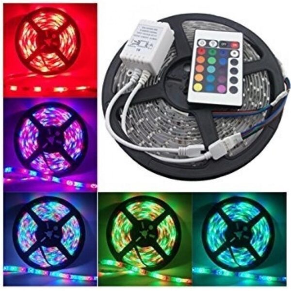 5 mt 20 Fonksiyonlu Uzaktan Kumandalı RGB Gaming Led Şerit Işık (K0) - Görsel 3