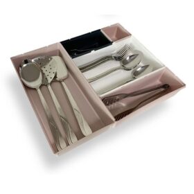 5 Parça Plastik Derin Çekmece İçi Modüler Düzenleyici  Organizer Tepsi Set (K0)