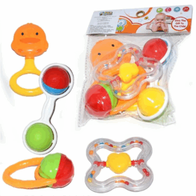 5 Parça Poşette Çıngırak Bebek Oyun Seti