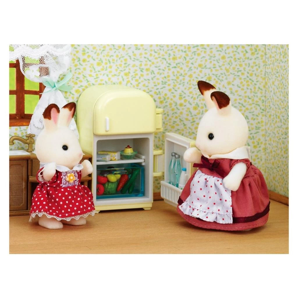 5014 Sylvanian Families, Çikolata Kulaklı Tavşan Anne ve Buzdolabı, +3 yaş - Görsel 3