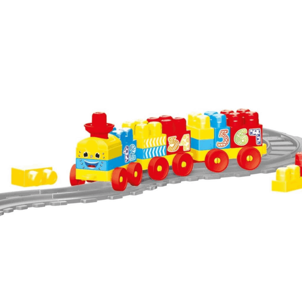 Çocuk 5081 Tren Yol Blok Seti 58 Parça -Dolu - Görsel 3