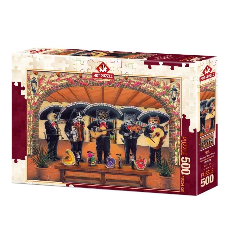 5082 Puzzle Flamenko Miyav Ekibi 500 Parça Puzzle
