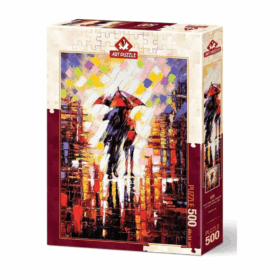 5090/ART  Puzzle, Şemsiye Altındaki Aşk 500 Parça Puzzle