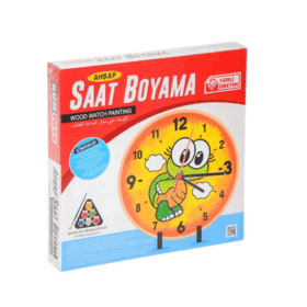 Çocuk 5302 KumToys, Ahşap Saat Boyama