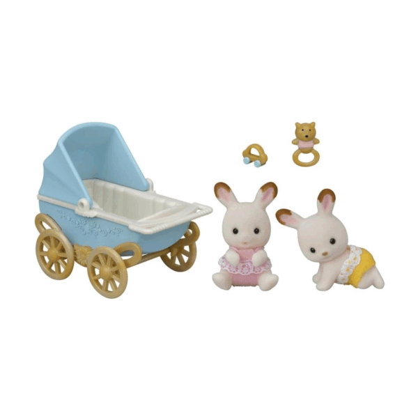 5432 Sylvanian Families, Çikolata Kulaklı İkiz Tavşan Bebek, +3 yaş - Görsel 2