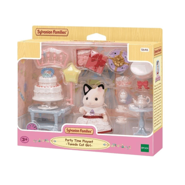 5646 Sylvanian Families Parti Zamanı Oyun Seti -Smokin Kedi Kız +3 yaş