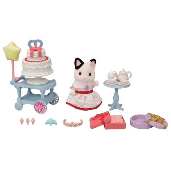 5646 Sylvanian Families Parti Zamanı Oyun Seti -Smokin Kedi Kız +3 yaş - Görsel 2