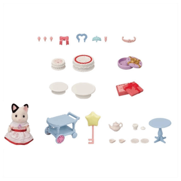 5646 Sylvanian Families Parti Zamanı Oyun Seti -Smokin Kedi Kız +3 yaş - Görsel 3