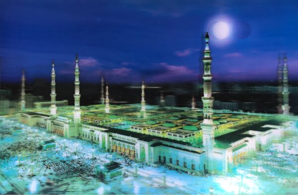 5D Elmas Boyama Ekstra Çözünürlüğe Sahip Medine Resmi Tablosu 40x60 cm (K0)