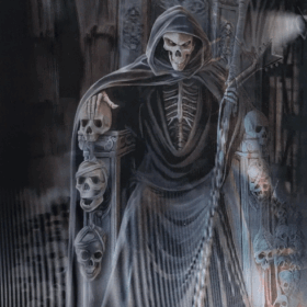 Çocuk 5D Elmas Boyama 3 Farklı Resim Değişenli Kuru Kafa Tablosu 30x40 cm