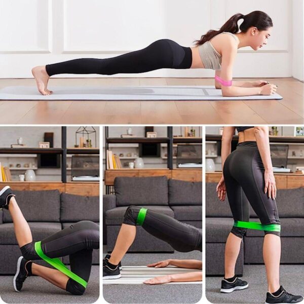 5li Egzersiz Direnç Bant Seti Pilates Crossfit Ekipmanları (K0) - Görsel 3