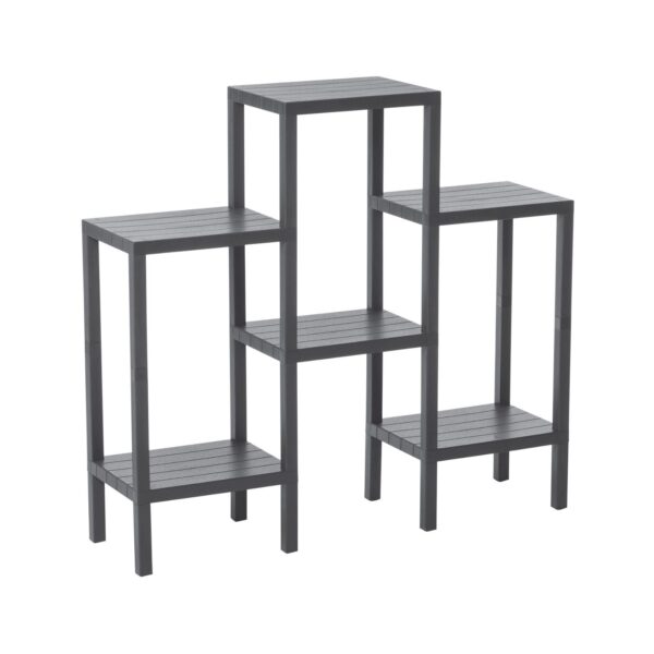 6 RAFLI - GRİ MODÜLER ÜNİTE PLASTİK 108x100x29 cm (K0)