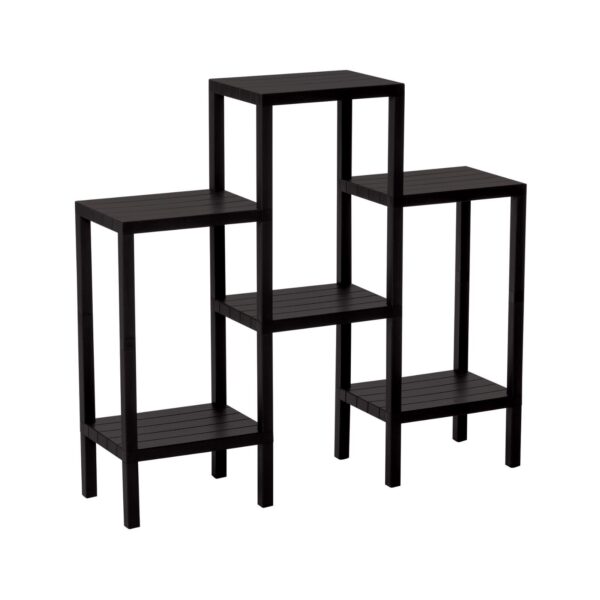 6 RAFLI - SİYAH MODÜLER ÜNİTE PLASTİK 108x100x29 cm (K0)