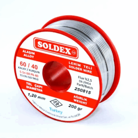 60-40 Lehim Teli 200 Gr 1 Mm - Sn:60 / Pb:40