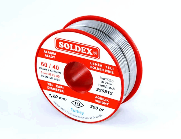 60-40 Lehim Teli 200 Gr 1,6 Mm - Sn:60 / Pb:40