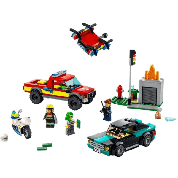 60319 ® City - İtfaiye Kurtarma Operasyonu ve Polis Takibi 295 parça +5 yaş - Görsel 2