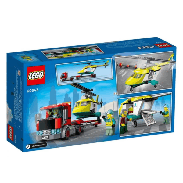 60343 ® City - Kurtarma Helikopteri Nakliyesi 215 parça +5 yaş - Görsel 5