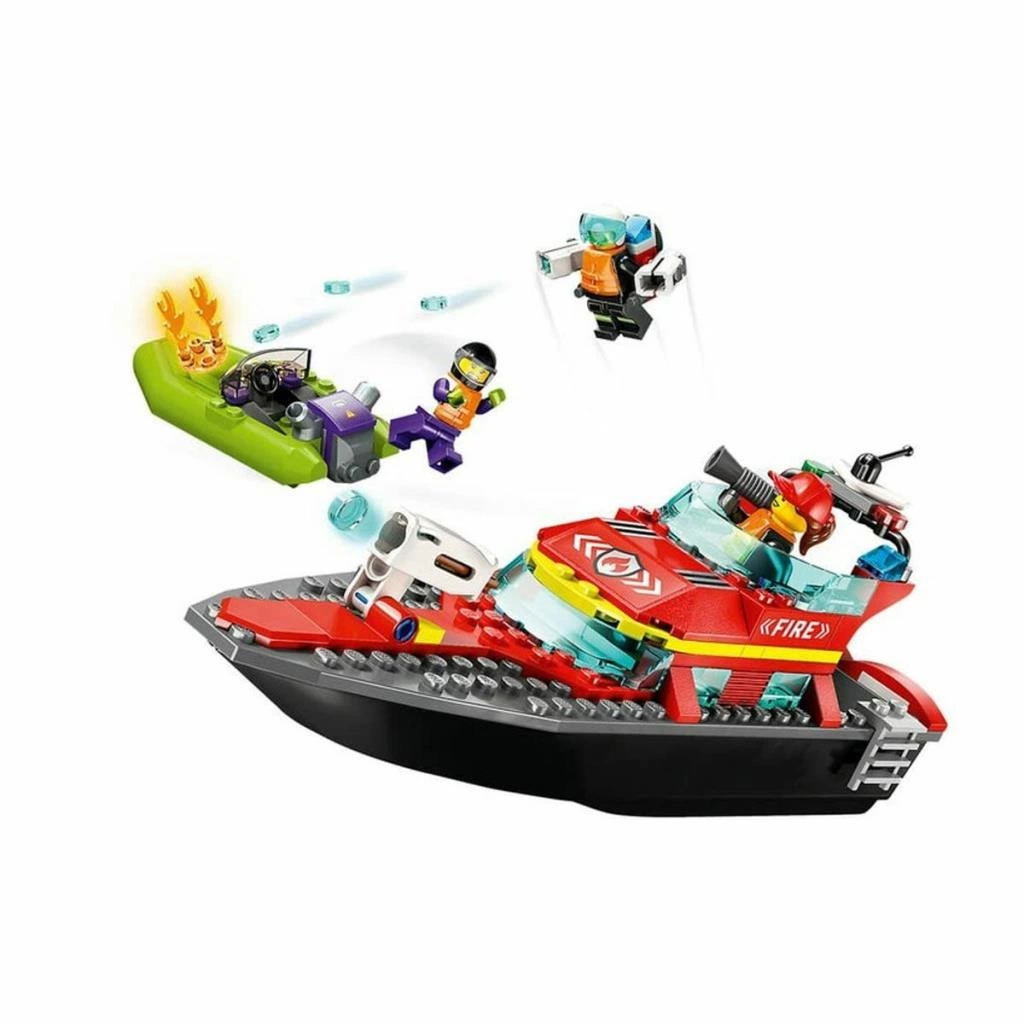 60373 Lego City - İtfaiye Kurtarma Teknesi 144 parça +5 yaş - Görsel 3