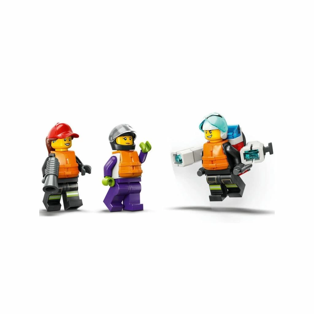 60373 Lego City - İtfaiye Kurtarma Teknesi 144 parça +5 yaş - Görsel 4