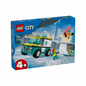 60403  City Acil Durum Ambulansı ve Snowboardcu 79 parça +4 yaş