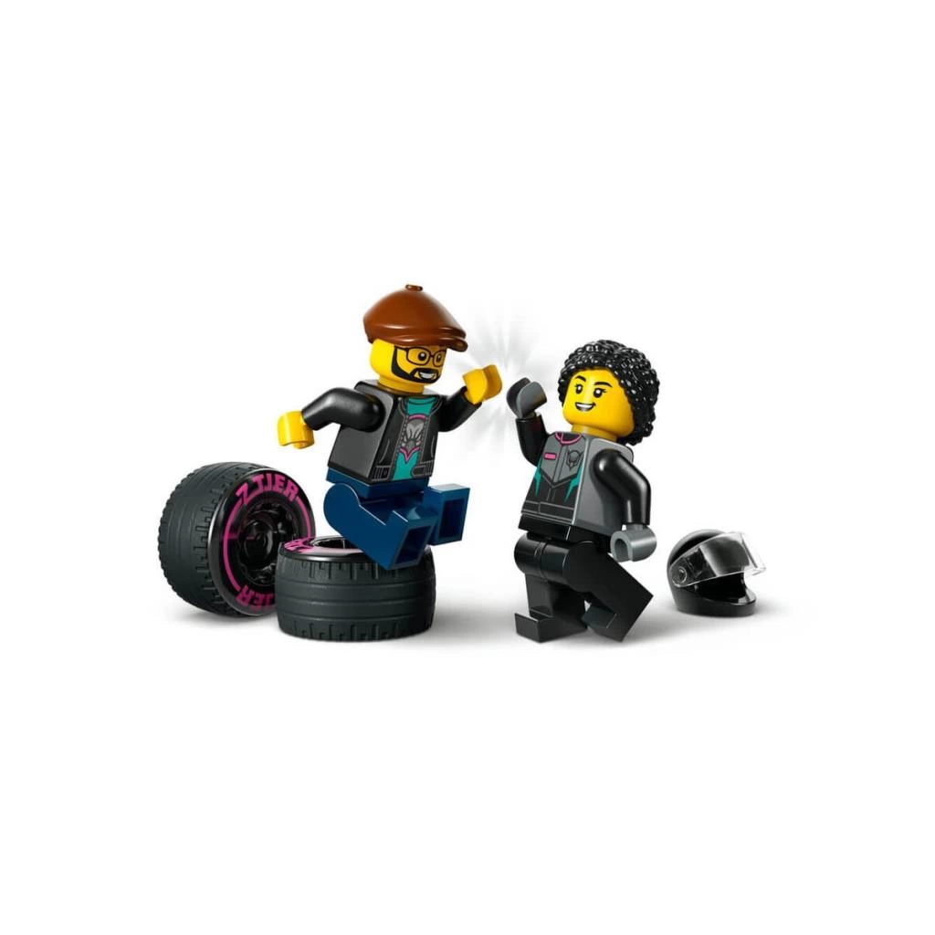 60406 ® City Yarış Arabası ve Araba Taşıyıcı Kamyon 328 parça +6 yaş - Görsel 4