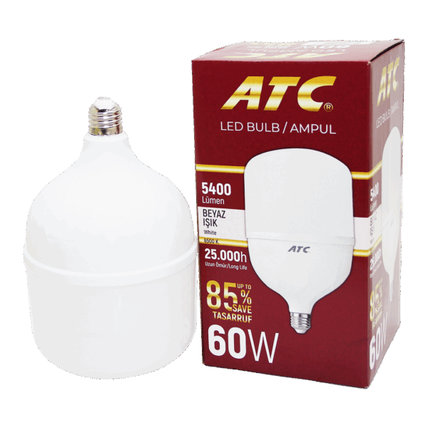 60W TORCH LED BULB AMPUL BEYAZ E27 (K0)