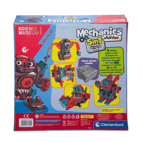 61360TR Mechanics Junior Hareketli Robotlar 5in1 +6 yaş - Görsel 4