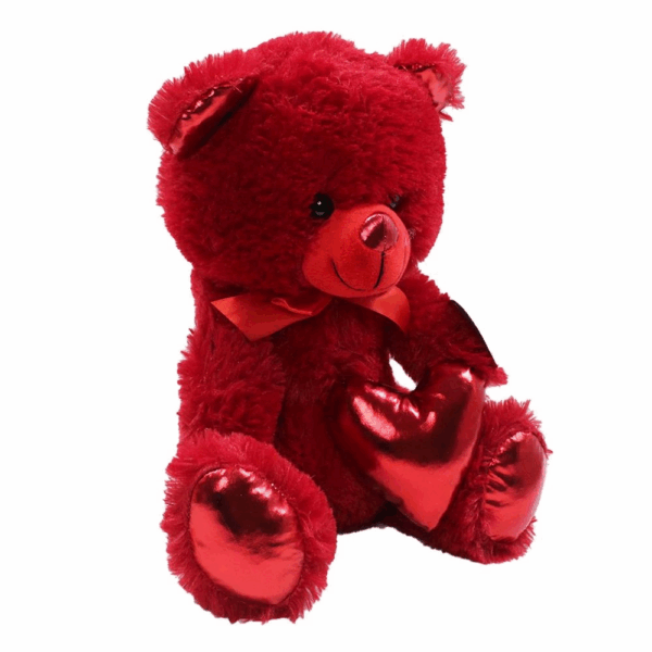 Çocuk 62501 Parlak Kalpli Peluş Ayı 40 cm