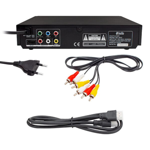 HELLO HL-5483 USB-HDMI DVD/DIVX KUMANDALI HD DVD PLAYER (4172) - Görsel 2