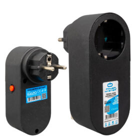 TEKLİ SİYAH OVAL KASA TERMAL AKIM KORUMALI PRİZ (10A-2500W) (4172)