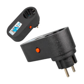 TEKLİ SİYAH OVAL KASA TERMAL AKIM KORUMALI PRİZ (10A-2500W) (4172)