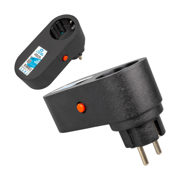 TEKLİ SİYAH OVAL KASA TERMAL AKIM KORUMALI PRİZ (10A-2500W) (4172) - Görsel 2