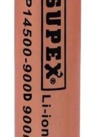 SUPEX 14500-900D LİTYUM ION 3.7V 900MAH ŞARJ EDİLEBİLİR DÜZ KAFA BAŞLIKSIZ PİL (4172)