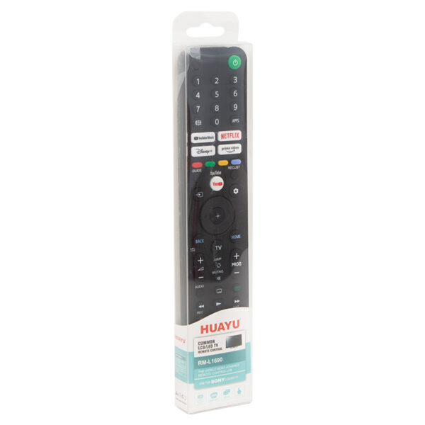 HUAYU KL SONY RM-L1690 NETFLIX-YOUTUBE-PRIME VIDEO-DISNEY+ TUŞLU LCD LED TV KUMANDA BLİSTERLİ (4172) - Görsel 2