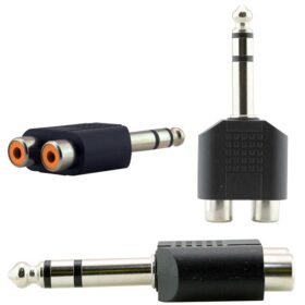 6.3 MM STEREO ERKEK / 2 RCA DİŞİ ÇEVİRİCİ JACK (4172)