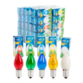 LEDON LD-1407R PARFÜM AMPUL RENKLİ 7W TEK E14 DUY (50LİK KUTU) (4172)