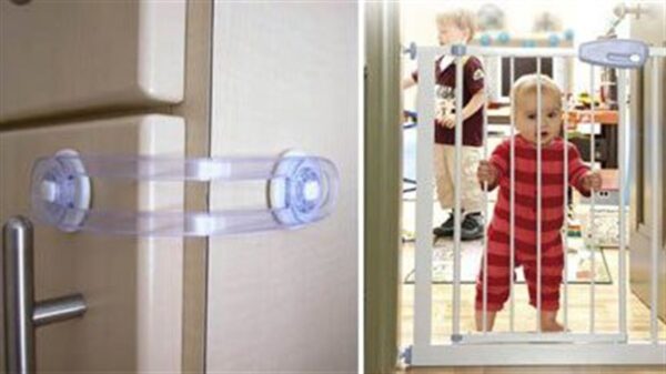Bebek ve Çocuklar İçin Dolap Çekmece Emniyet Güvenlik Kilidi (4172) - Görsel 2