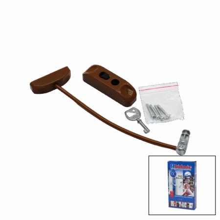 KAHVERENGİ HALATLI ANAHTARLI EMNYET KİLİT (4172)