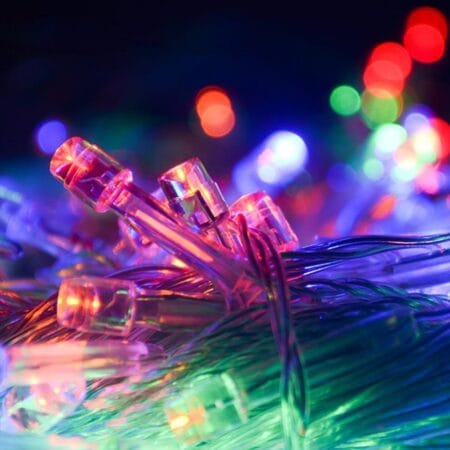 10 Metre 100 Ledli 8 Fonksiyonlu Karışık Renkli RGB Led Lamba (4172)