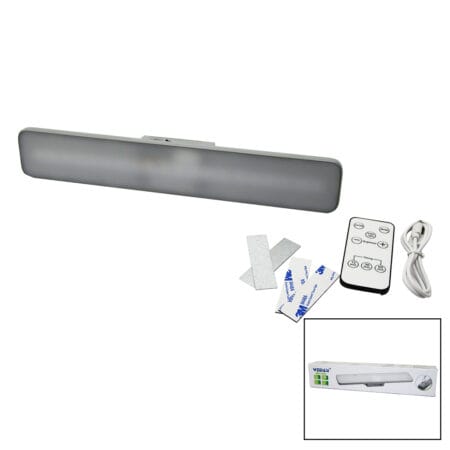 KUMANDALI - ZAMAN - IŞIK GÜCÜ AYARLI METAL ASKILI - USB ŞARJLI LAMBA FENER 20SMD LED (4172)