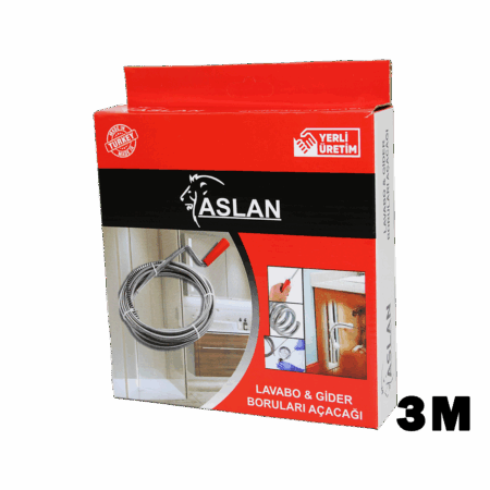 3MT X 6MM SUSTA SPRAL LAVABO - GİDER AÇAR (4172)