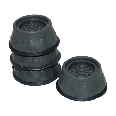 4 PARÇA  KÜÇÜK GRİ ÇAMAŞIR MAKİNE TİTREŞİM ÖNLEYİCİ AYAK (4172)