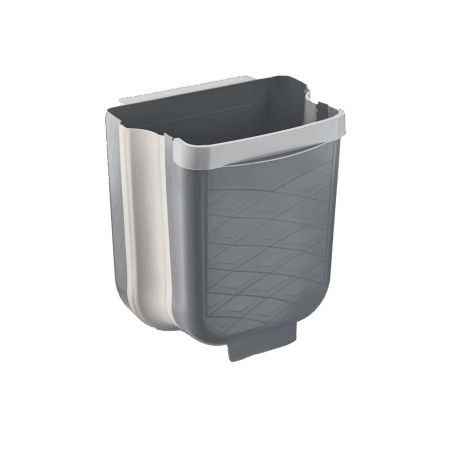 GRİ KATLANABİLİR MUTFAK ÇÖP KOVASI 6LT (4172)