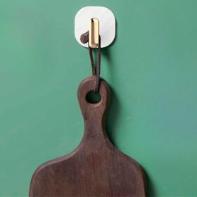 2li Yapışkanlı Retro Askılık Dolap Kapak Kulpu Beyaz (4172)