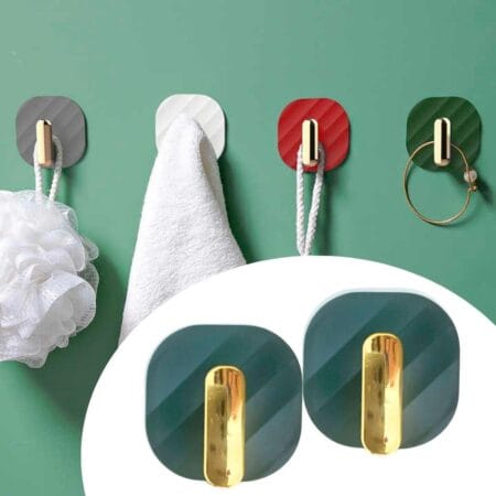 2li Yapışkanlı Retro Askılık Dolap Kapak Kulpu Yeşil (4172)